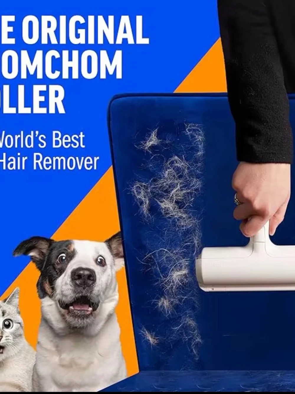 White Lint and Hair Removal Brush for Men Grooming